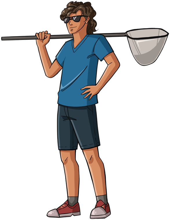 Billy Clarke of Billy&rsquo;s Pools with a pool net over his shoulder